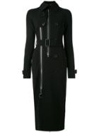 Givenchy Belted Slim Fit Trench Coat - Black