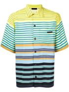 Prada Striped Button Down Shirt - Yellow