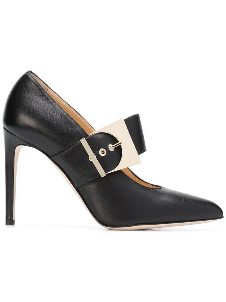 Chloe Gosselin Oversized Buckle Pumps - Black