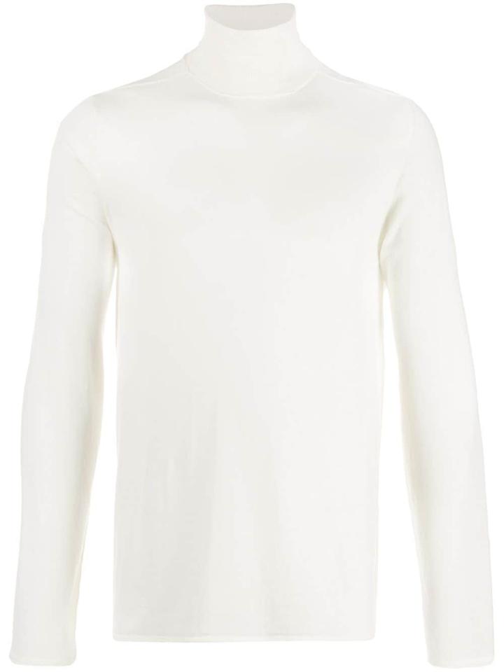 Transit Knitted Roll Neck Jumper - White