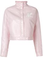 Courrèges Logo Fitted Jacket - Pink & Purple
