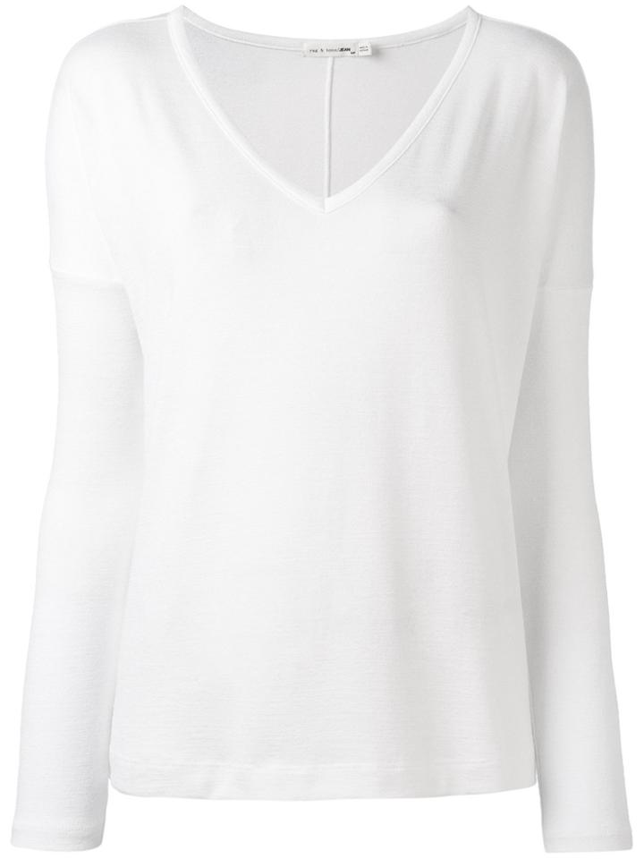 Rag & Bone V-neck Sweater - White