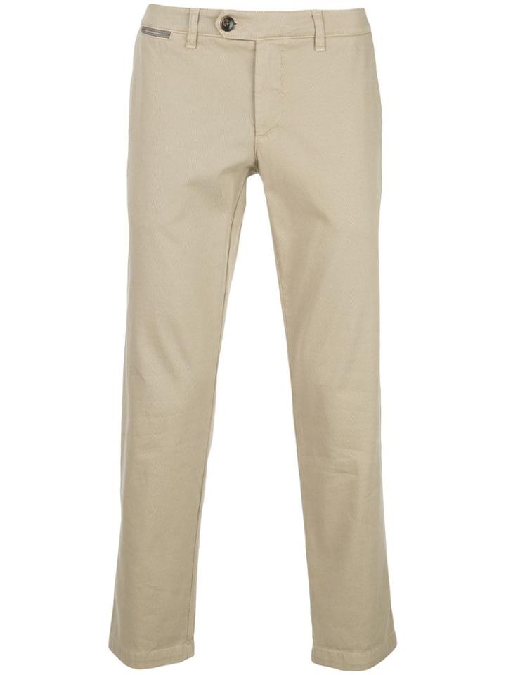 Eleventy Slim-fit Trousers - Neutrals