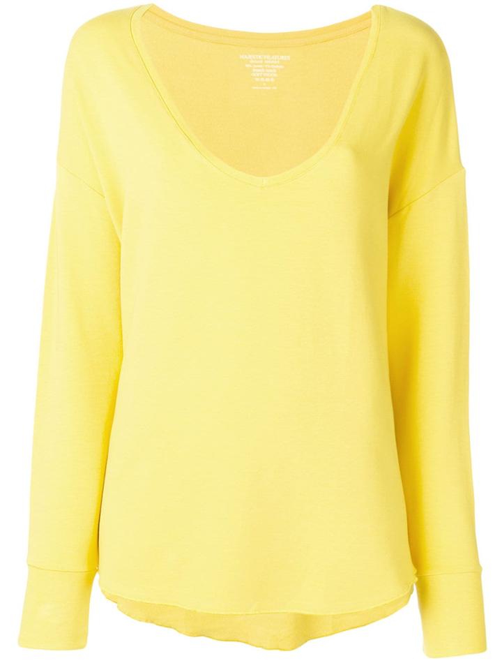 Majestic Filatures Deep-v Top - Yellow & Orange