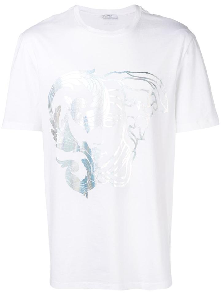 Versace Collection Large Foil Medusa Logo Tee - White