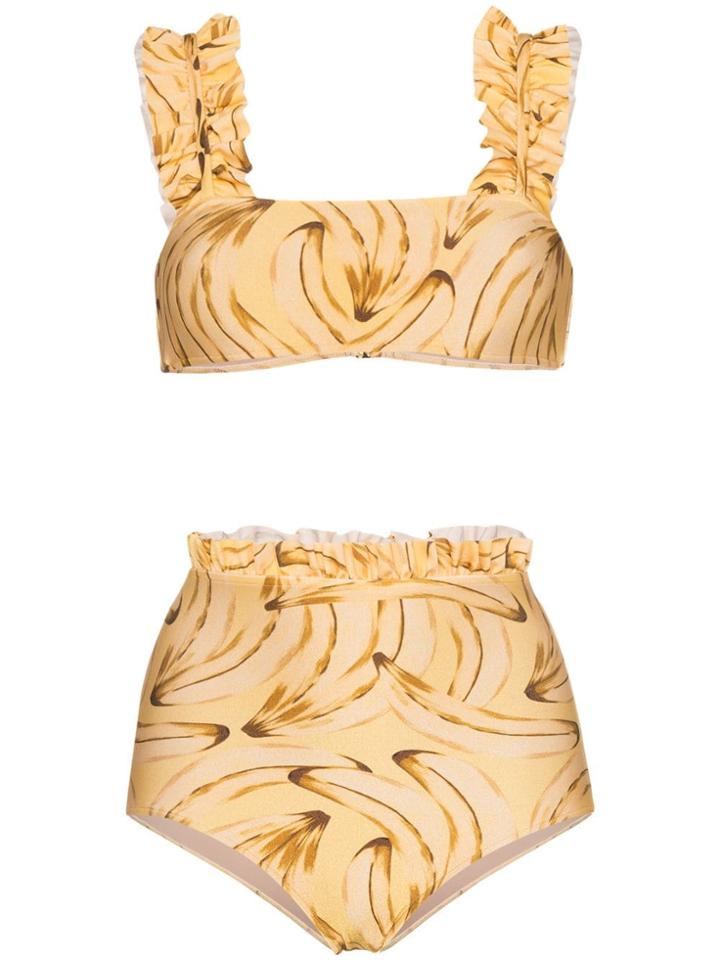 Adriana Degreas Muse Print Bikini - Yellow & Orange