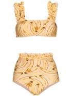 Adriana Degreas Muse Print Bikini - Yellow & Orange