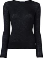 T By Alexander Wang Fine Knit Ribbed T-shirt