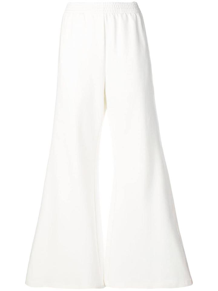 Mm6 Maison Margiela Flared Trousers - White