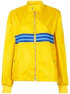 Moncler - Striped Bomber Jacket - Women - Polyamide - 2, Women's, Yellow/orange, Polyamide