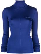 Filles A Papa Turtleneck Jumper - Blue