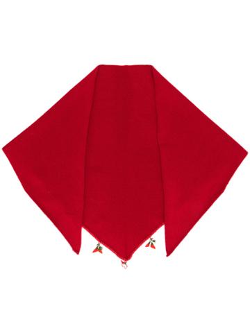 Cashmere In Love Cashmere Floral Embroidered Scarf