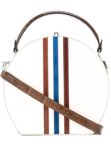 Bertoni 1949 Striped Tote, Women's, White