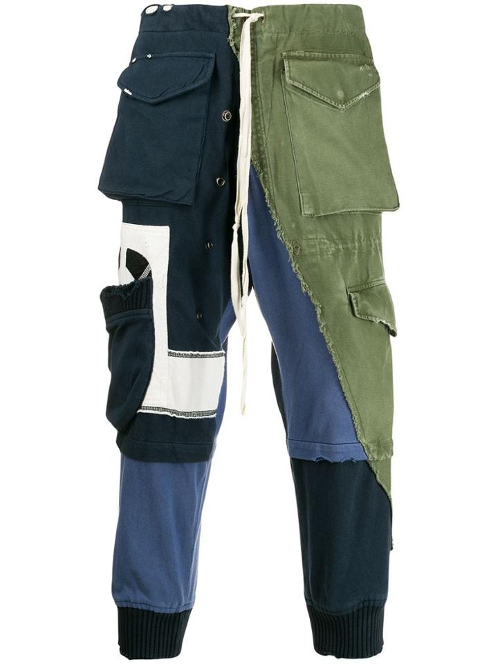 Greg Lauren Track Pants - Green