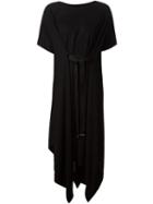 Maison Margiela Tie Fastening Flowing Dress, Women's, Size: 40, Black, Polyamide/viscose