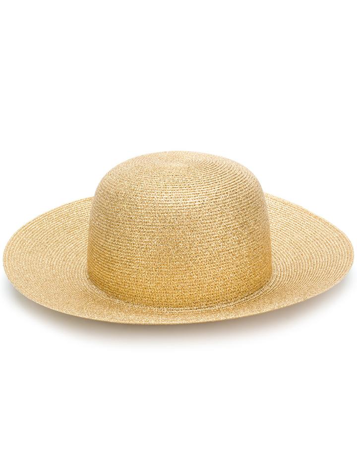 Ermanno Scervino Wide Brim Hat - Metallic