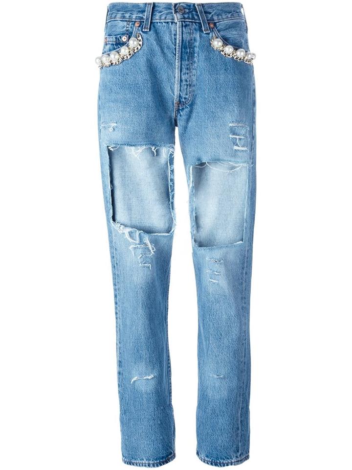 Forte Couture 'boy Slim' Jeans, Size: 26, Blue, Cotton