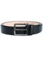 Valentino - Six Stud Buckle Belt - Men - Calf Leather - 115, Black, Calf Leather