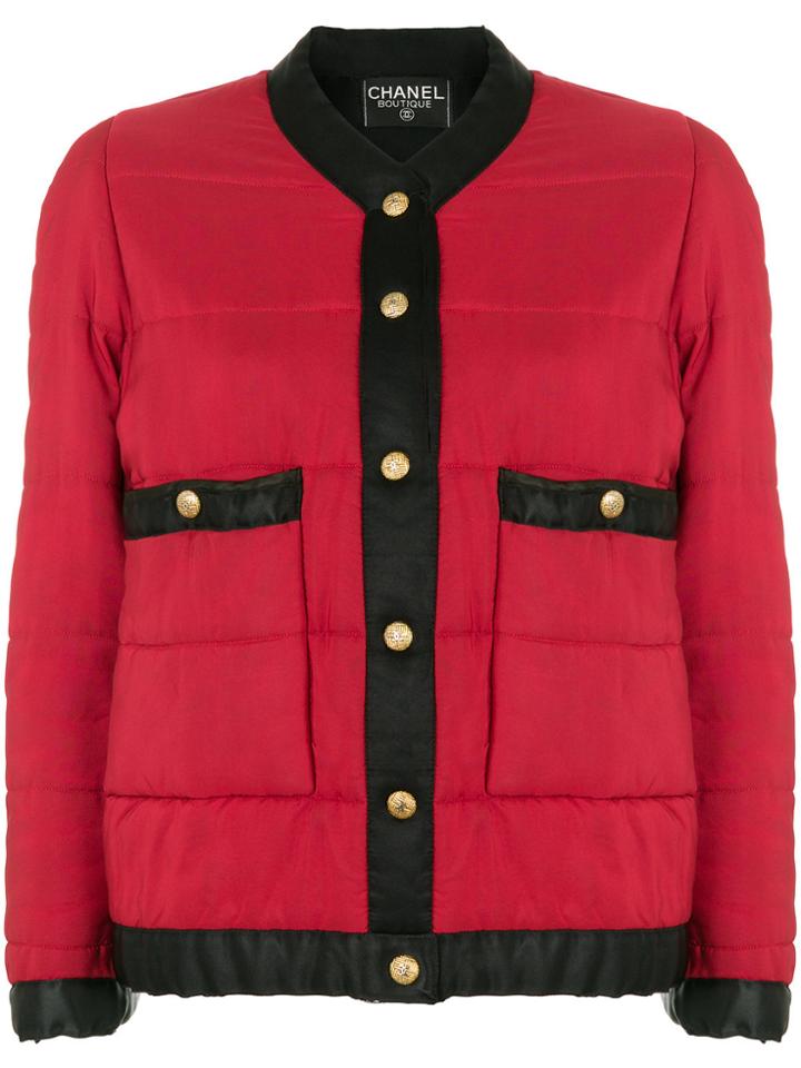 Chanel Vintage 1990 Padded Jacket - Red