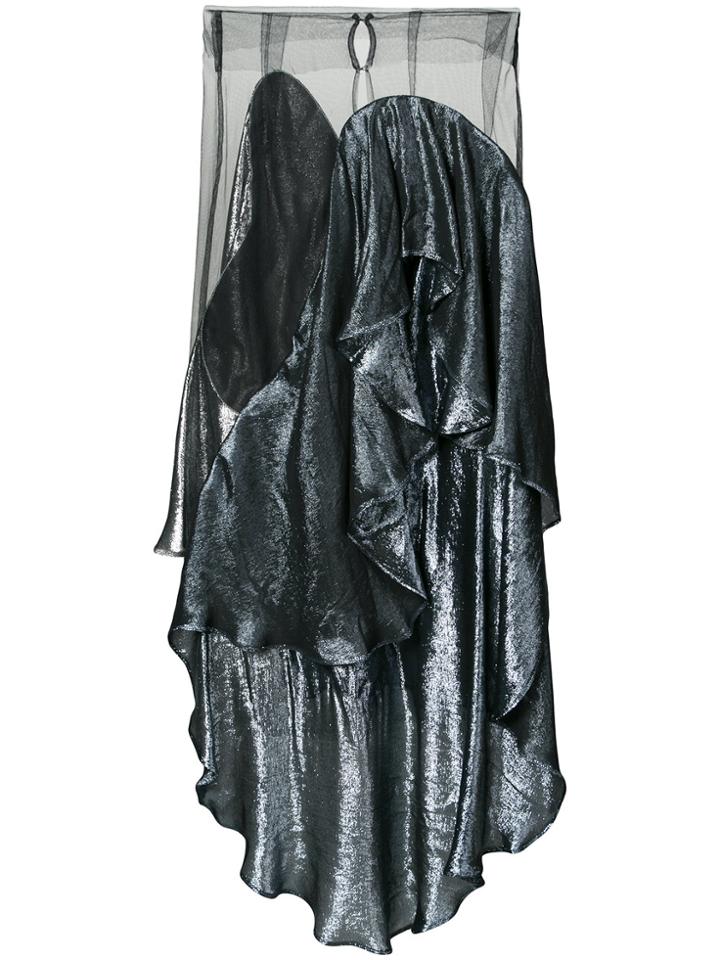 Paula Knorr Panelled Draped Skirt - Black
