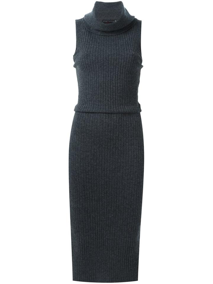 Alice+olivia Cowl Neck Knitted Dress