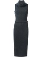 Alice+olivia Cowl Neck Knitted Dress