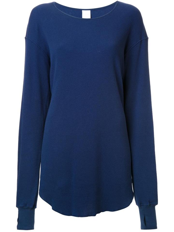 Cityshop Organic Thermal T-shirt, Women's, Blue, Cotton