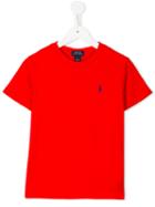 Ralph Lauren Kids Plain T-shirt, Boy's, Size: 12 Yrs, Red