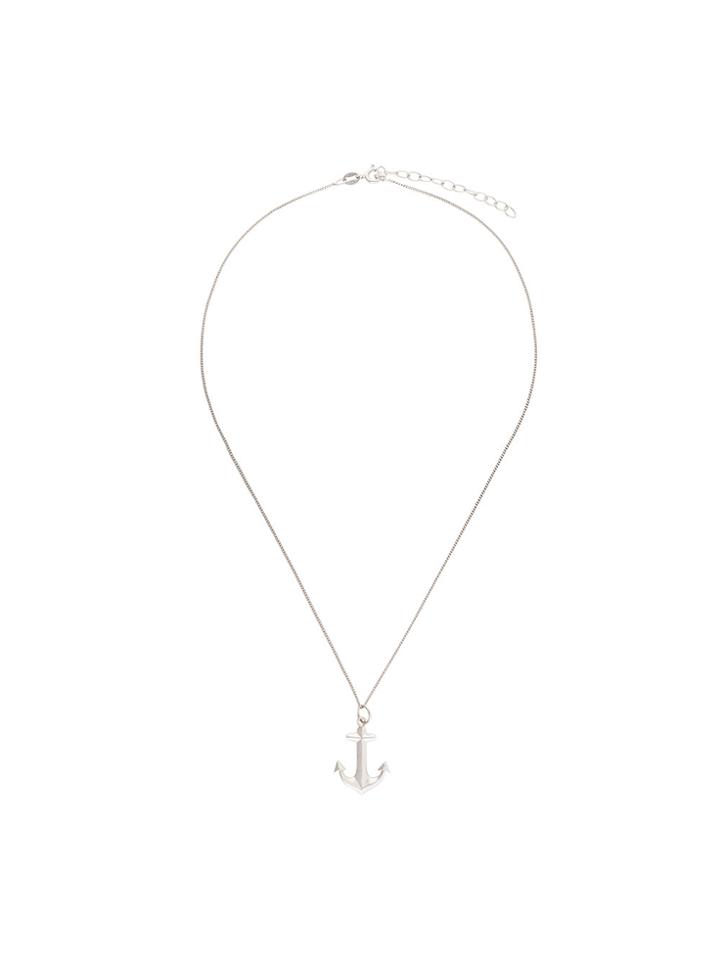 True Rocks Anchor Pendant Necklace - Metallic