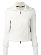 Moncler Poli Stretch Zipped Cardigan - Nude & Neutrals