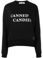 Paco Rabanne - Canned Candies Sweatshirt - Women - Cotton/polyester - 38, Women's, Black, Cotton/polyester