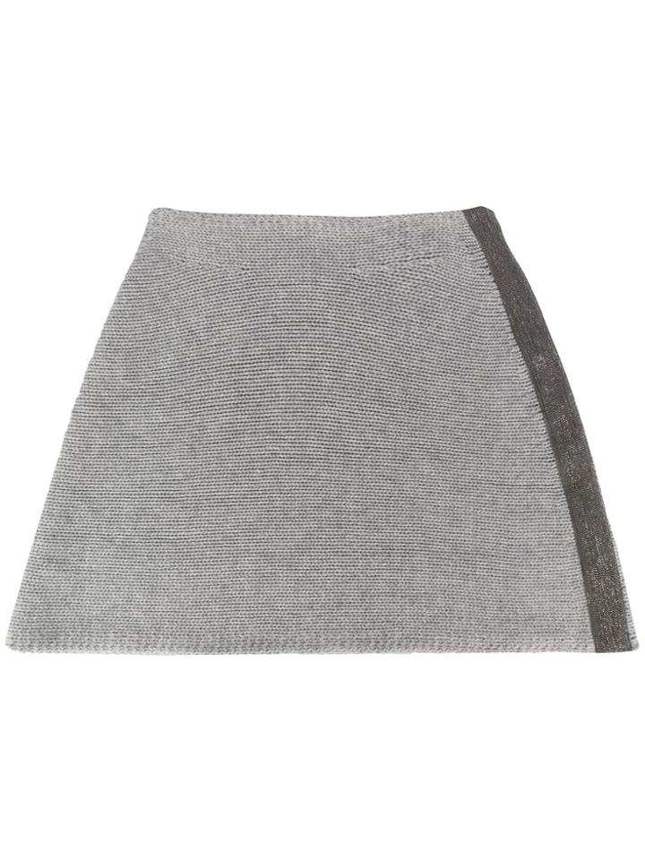 Fabiana Filippi Boat Neck Poncho - Grey