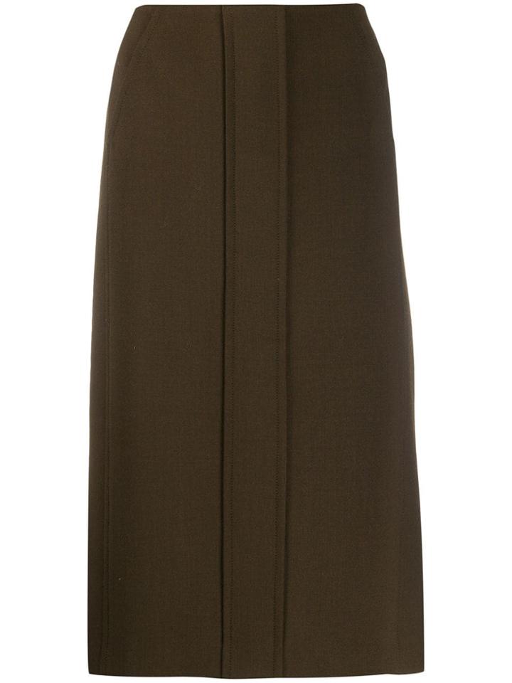 Aspesi High-waisted Midi Skirt - Green
