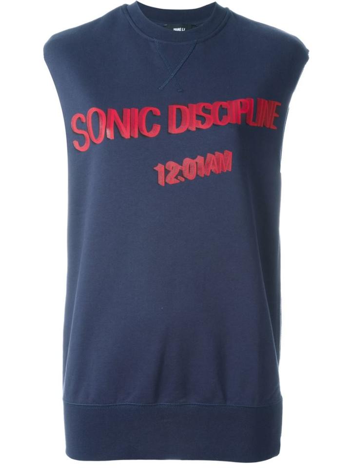 Yang Li 'sonic Discipline' Sleeveless Sweater, Women's, Size: Medium, Blue, Cotton