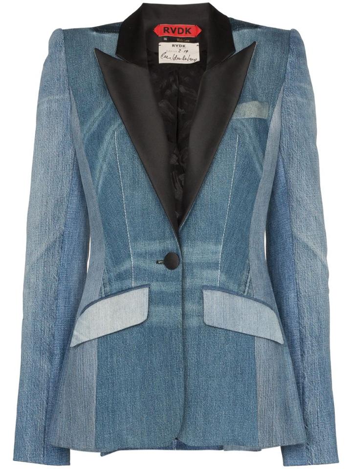 Ronald Van Der Kemp Smoking Denim Blazer - Blue