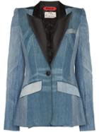 Ronald Van Der Kemp Smoking Denim Blazer - Blue
