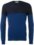 Paolo Pecora - Colour Block Jumper - Men - Cotton - L, Blue, Cotton