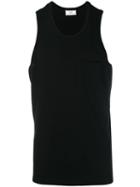 Ami Paris Tank Top With Chest Pocket - Black