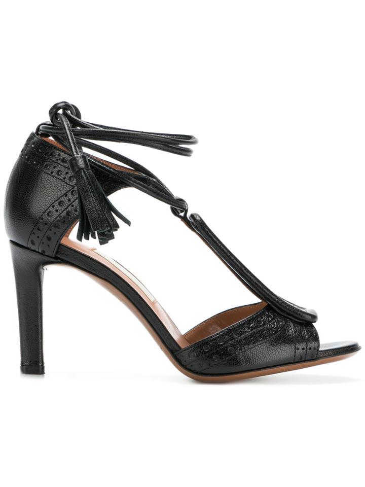 L'autre Chose Brogue Sandals - Black