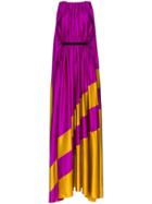 Roksanda Maluka Two Tone Draped Gown - Pink