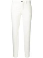 Berwich Corduroy Slim Trousers - White