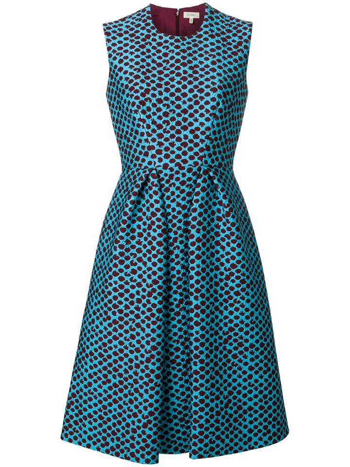 Delpozo Textured Print Sundress - Blue