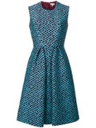 Delpozo Textured Print Sundress - Blue