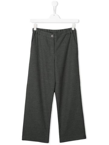 Lapin House Wide-leg Elasticated Trousers - Grey