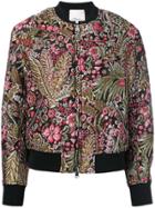3.1 Phillip Lim Floral Cropped Bomber Jacket - Multicolour