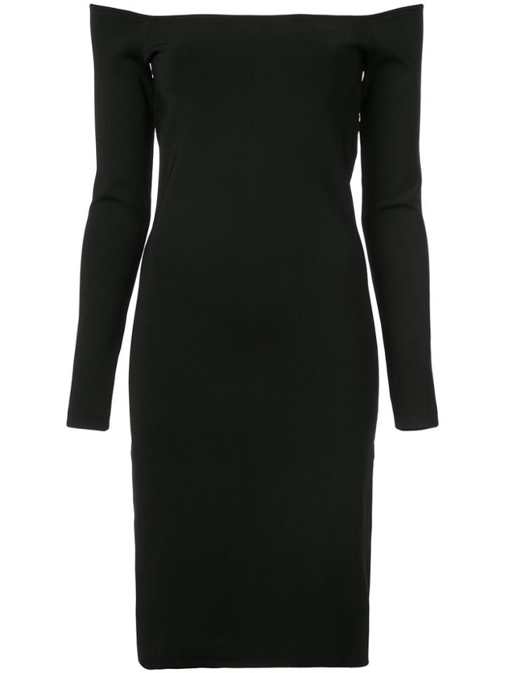 Elizabeth And James Fitted Off The Shoulder Dress - Black