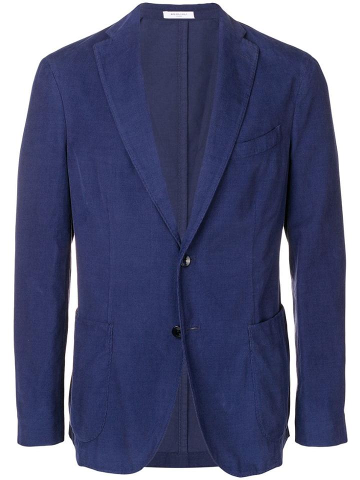 Boglioli Top Stitched Blazer - Blue