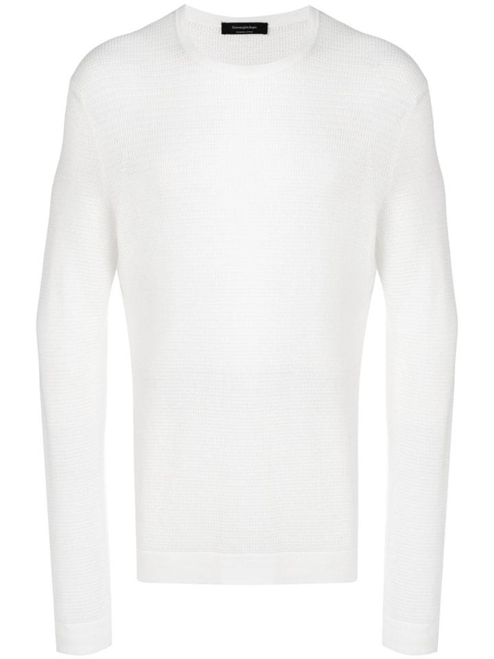 Ermenegildo Zegna Perforated Sweater - White