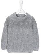 Ermanno Scervino Junior Lace Overlay Jumper, Girl's, Size: 8 Yrs, Grey