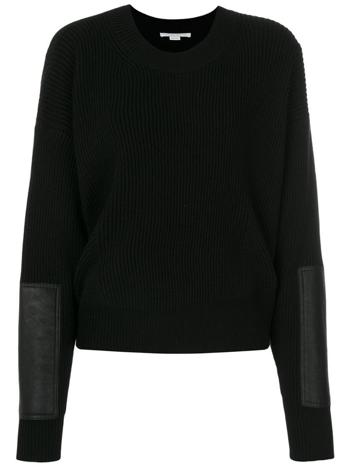 Stella Mccartney Ribbed Crew Neck Sweater - Black